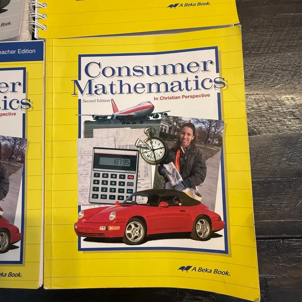 Abeka Consumer Mathematics 2nd Edition Set Teacher Student Solution Test Keys